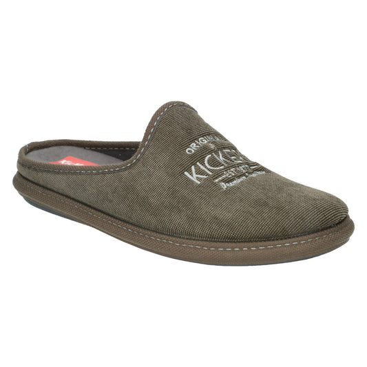 Pantoufles hommes article 08700122 marque kickers Mules Kickers Grises Nouvelle Collection Automne Hiver 2025 Magasins Chaussures Belgique Liège Grivegnée Ans Namur Eupen