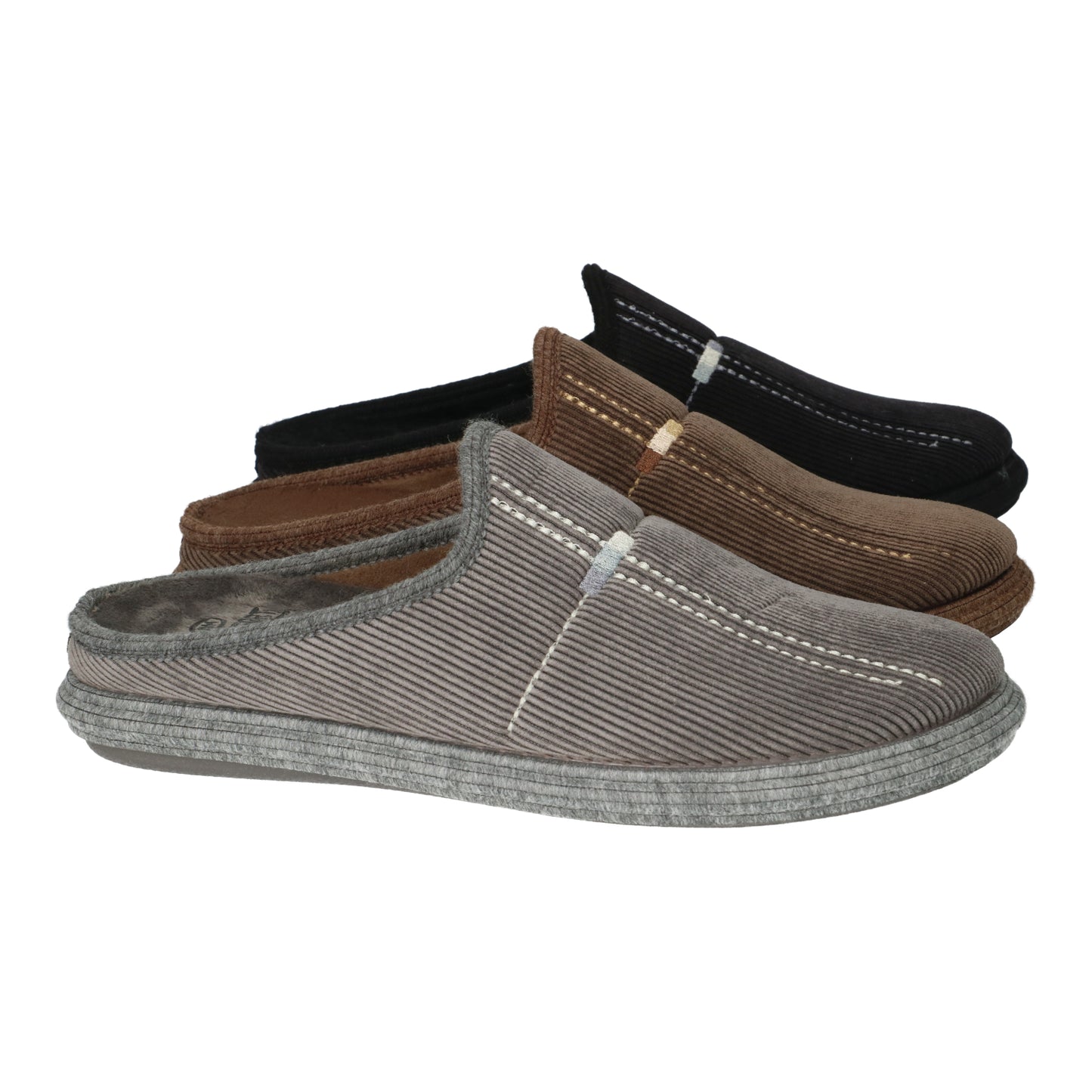 Mules Stord Grises article 08700176 pantoufles hommes Nouvelle collection automne hiver 2025 Magasins chaussures Jeanmart Belgique Liège Grivegnée Ans Namur Eupen