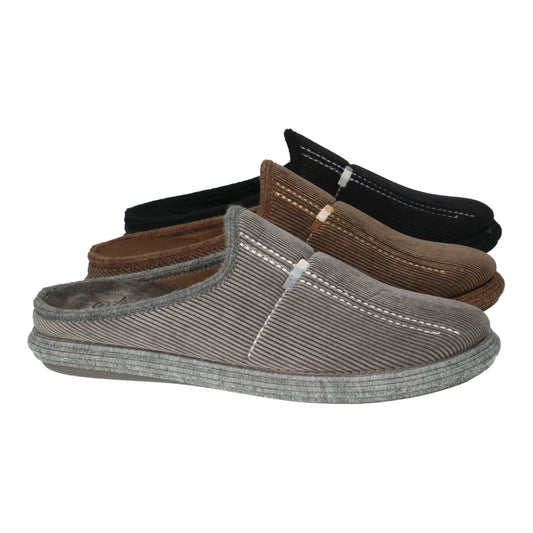 Mules Stord Grises article 08700176 pantoufles hommes Nouvelle collection automne hiver 2025 Magasins chaussures Jeanmart Belgique Liège Grivegnée Ans Namur Eupen