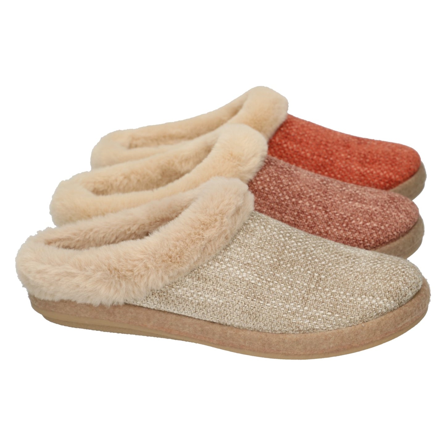 Pantoufles Piedra Beiges Nouvelle collection automne hiver 2025 Chaussures femmes Magasins Jeanmart Belgique Liege Grivegnee Ans Namur Eupen