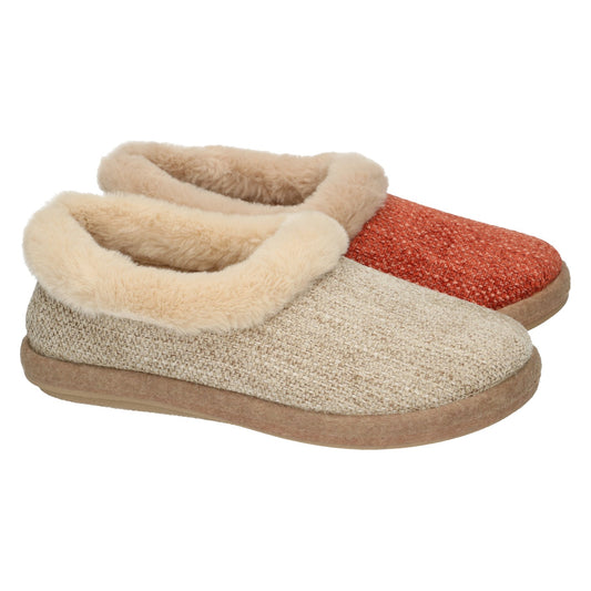 Pantoufles Nord Beiges Nouvelle collection automne hiver 2025 Chaussures femmes Magasins Jeanmart Belgique Liege Grivegnee Ans Namur Eupen