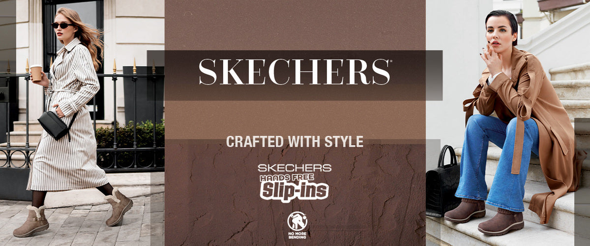 Nouvelle collection automne hiver 2025 Magasin chaussures Belgique Liège Grivegnée Ans Namur Eupen Marque Skechers Slip-ins