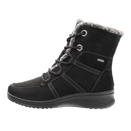 Article 48554 Bottines Trelleborg Noires Marque Ara Nouvelle collection automne hiver 2025 Magasin chaussures belgique Liège Grivegnée Ans Namur Eupen