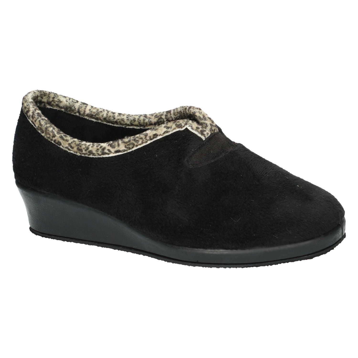 Pantoufles Léo Noires Nouvelle collection automne hiver 2025 Chaussures femmes Magasins Jeanmart Belgique Liege Grivegnee Ans Namur Eupen