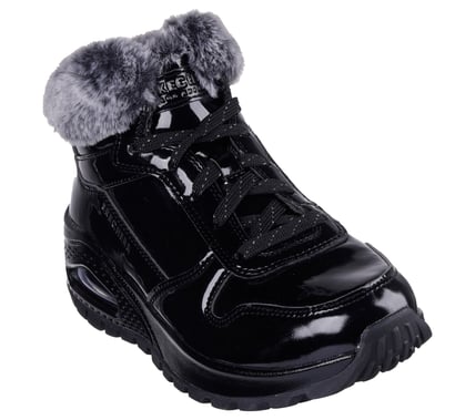 Bottines Uno Rugged Noires article 168126 Marque Skechers Magasins chaussures Belgique Liège Grivegnée Ans Namur Eupen Nouvelle collection automne hiver 2025