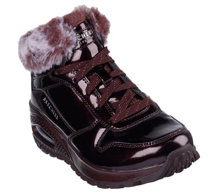 Bottines Uno Rugged Bordeaux article 168126 Marque Skechers Magasins chaussures Belgique Liège Grivegnée Ans Namur Eupen Nouvelle collection automne hiver 2025