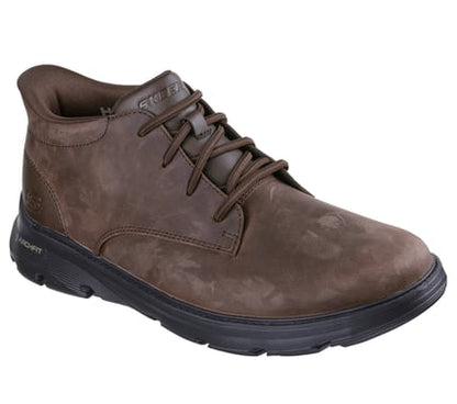 Article 205514 Bottines Garza Ridley Brunes Marque Skechers Nouvelle collection automne hiver 2025 Magasins Belgique Liège Grivegnée Ans Namur Eupen