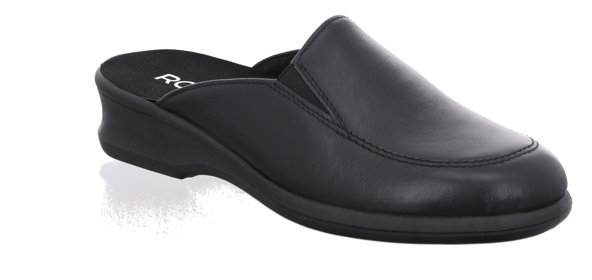 Pantoufles Berg Noires article 2508 Chaussures femmes Marque Rohde Nouvelle Collection Automne/Hiver 2026 Magasins Jeanmart Belgique Liège Grivegnée Ans Namur Eupen