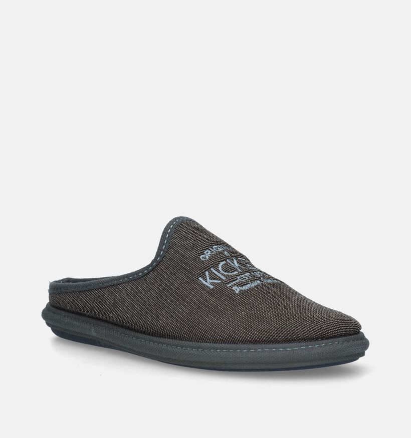 Pantoufles hommes article 08700122 marque kickers Mules Kickers Grises Nouvelle Collection Automne Hiver 2025 Magasins Chaussures Belgique Liège Grivegnée Ans Namur