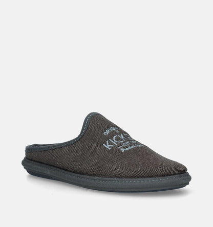 Pantoufles hommes article 08700122 marque kickers Mules Kickers Grises Nouvelle Collection Automne Hiver 2025 Magasins Chaussures Belgique Liège Grivegnée Ans Namur