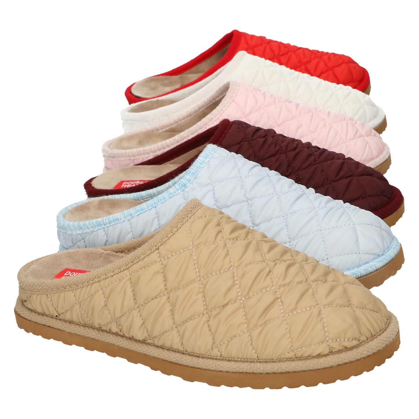 Pantoufles Nachel Rouges Nouvelle collection automne hiver 2025 Chaussures femmes Magasins Jeanmart Belgique Liege Grivegnee Ans Namur Eupen