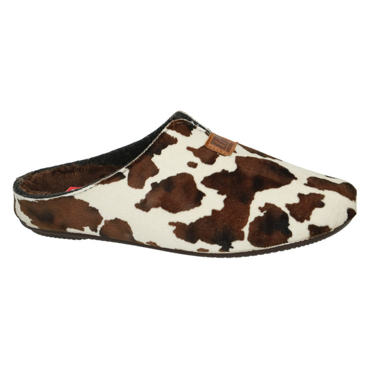 Pantoufles Vache Brunes Nouvelle collection automne hiver 2025 Chaussures femmes Magasins Jeanmart Belgique Liege Grivegnee Ans Namur Eupen