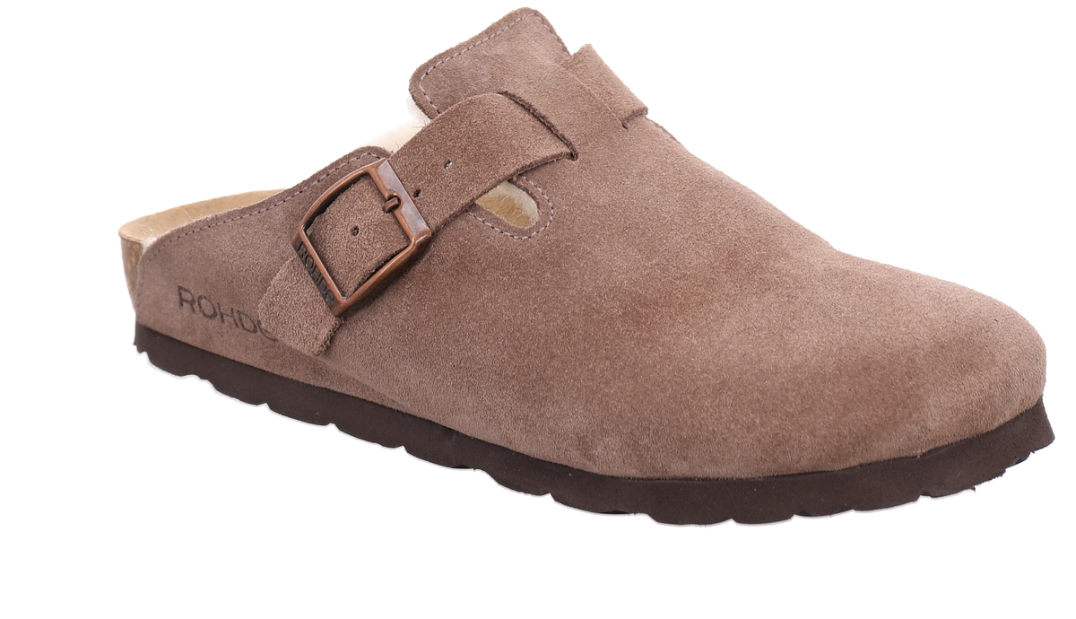Pantoufles Gin Beiges article 6066 Chaussures femmes Marque Rohde Nouvelle Collection Automne/Hiver 2026 Magasins Jeanmart Belgique Liège Grivegnée Ans Namur Eupen