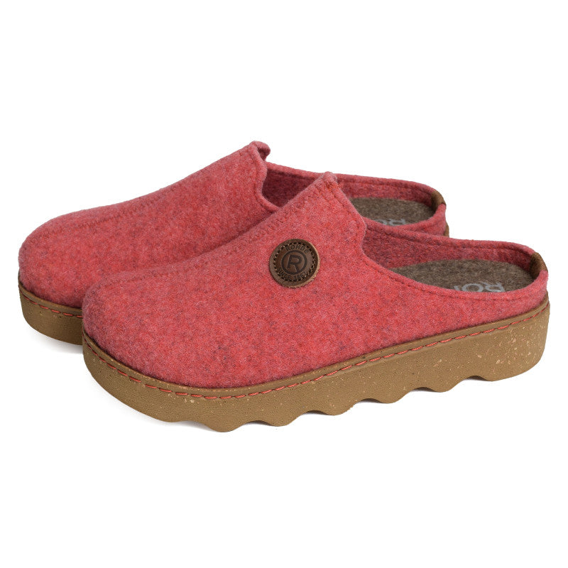 Pantoufles Easys Rouges Chaussures femmes Marque Rohde Nouvelle Collection Automne Hiver 2025 Magasins Chaussures Belgique Liège Grivegnée Ans Namur