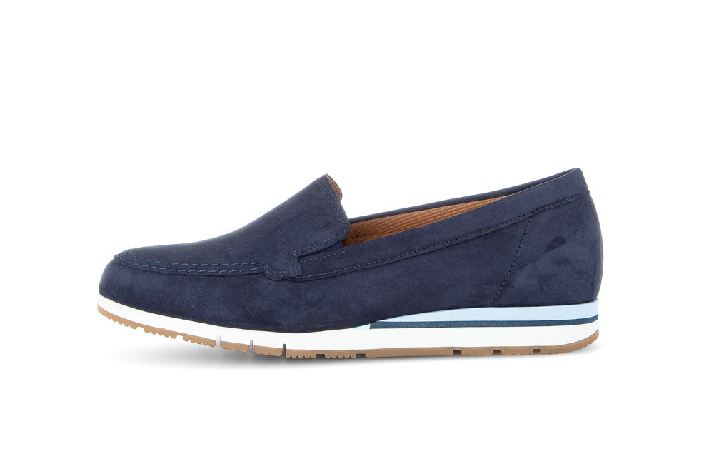 Mocassins Laïa Bleus chaussures femmes Marque Gabor Nouvelle collection printemps été 2024