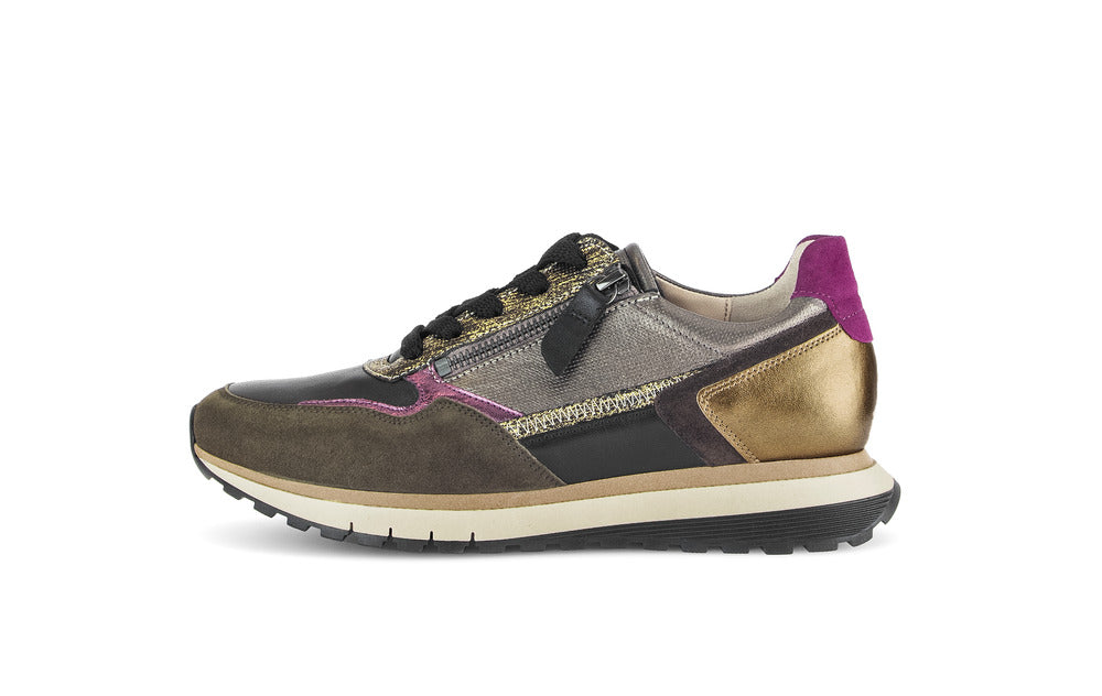 Article 5637863 bronze Baskets femmes Marque Gabor Nouvelle collection chaussures automne hiver 2024 Belgique Magasins Liège Grivegnée Ans Namur Eupen
