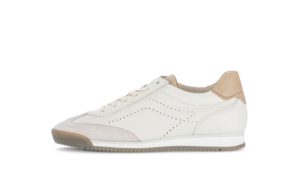 Baskets Thebes Beiges article 83.432.10 Marque Gabor Nouvelle collection printemps été 2026 magasins chaussures Jeanmart Belgique Liège Grivegnée Ans Namur Eupen multimarques conseil confort cuir orthopédique