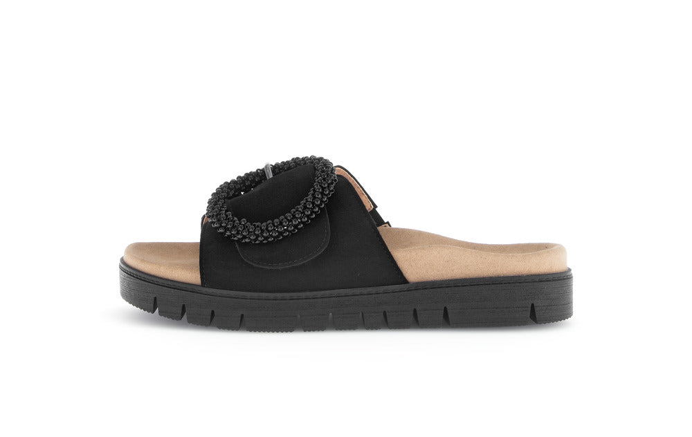 Mules Pera Noires article 8374517  marque Gabor chausures femmes nouvelle collection printemps été 2026 magasins jeanmart Belgique Liege Grivegnée Ans Namur Eupen