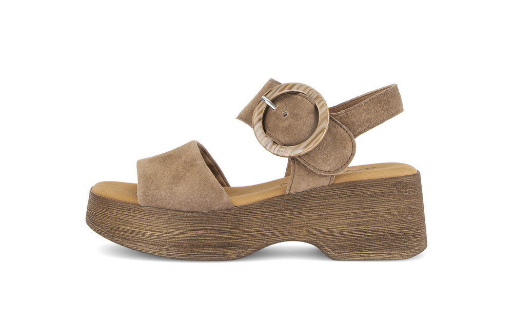 Sandales Pean Brunes article 84.520.18 Marque Gabor Nouvelle collection printemps été 2026 magasins chaussures Jeanmart Belgique Liège Grivegnée Ans Namur Eupen multimarques conseil confort cuir orthopédique