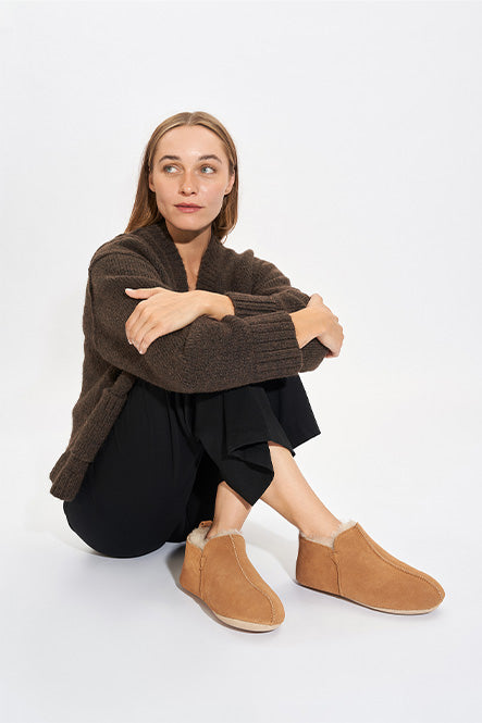 Pantoufles Moena Camel