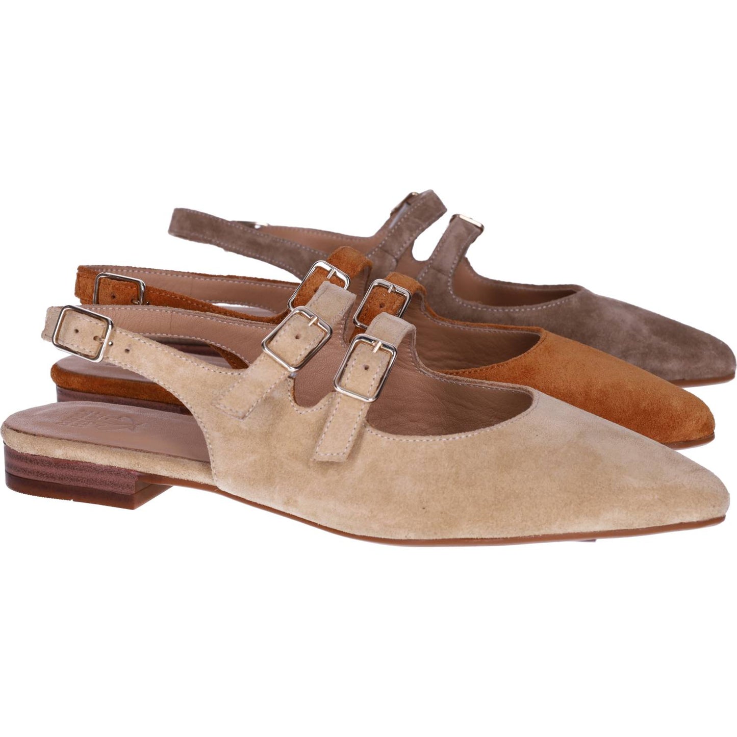 Escarpins Sling Beiges Nouvelle Collection Printemps/été 2026 Chaussures Jeanmart Magasins Belgique Liege Grivegnée Ans Namur Eupen