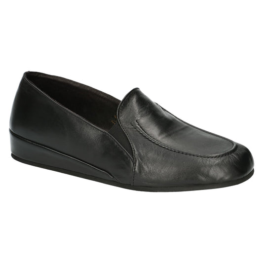 Article 7290 Pantoufles Flex'is Noires Nouvelle Collection automne/hiver 2025 Chaussures Jeanmart Magasins Belgique Liege Grivegnée Ans Namur