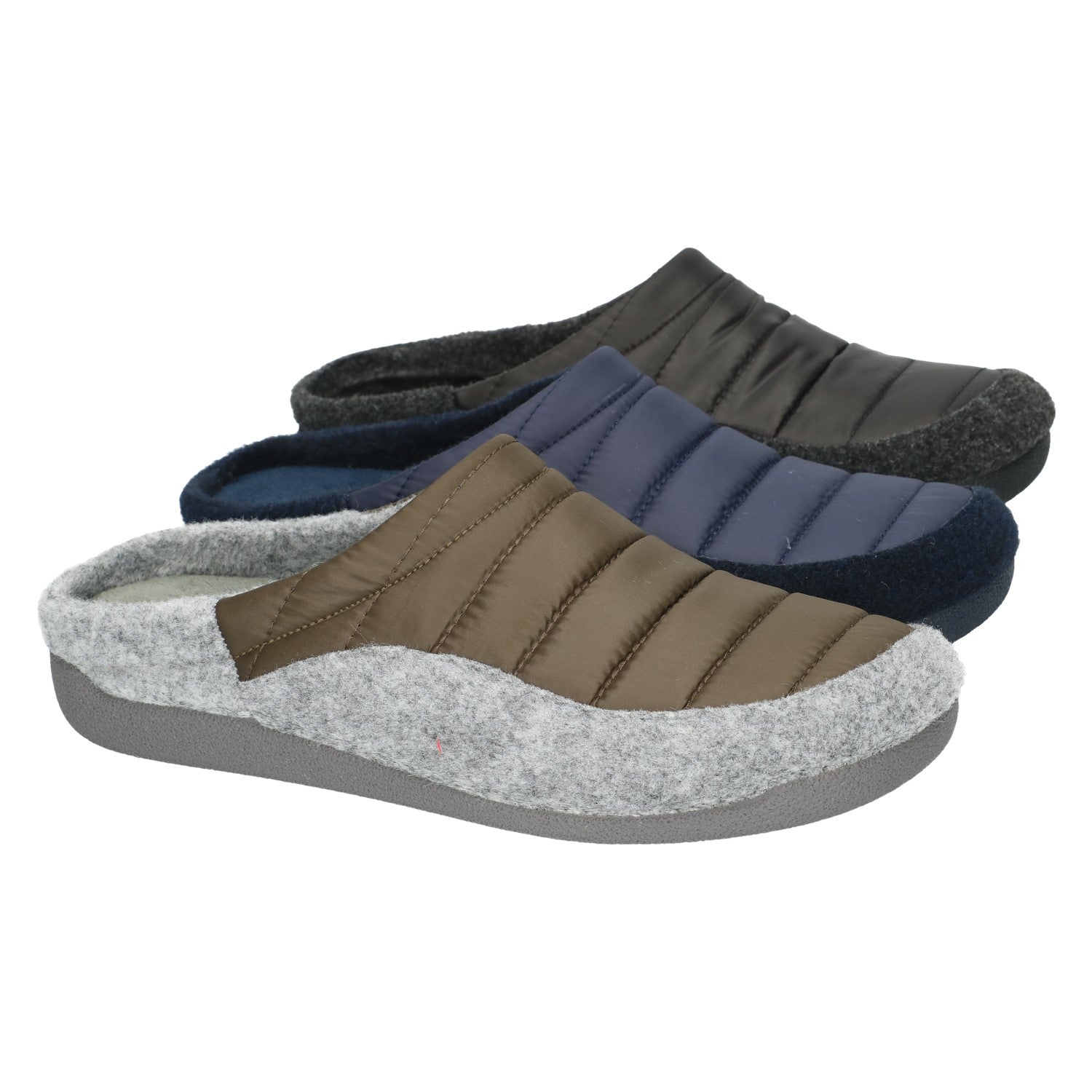 Article 75370000 Mules Combi Bleues pantoufles hommes Nouvelle collection automne hiver 2025 Magasins chaussures Jeanmart Belgique Liège Grivegnée Ans Namur Eupen