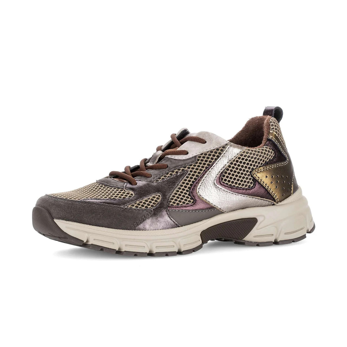 Baskets Mesh Taupes article 6005.01.006 Chaussures femmes marque Gabor Nouvelle collection automne/hiver 2026 Magasins Jeanmart Belgique Liège Grivegnée Ans Namur Eupen