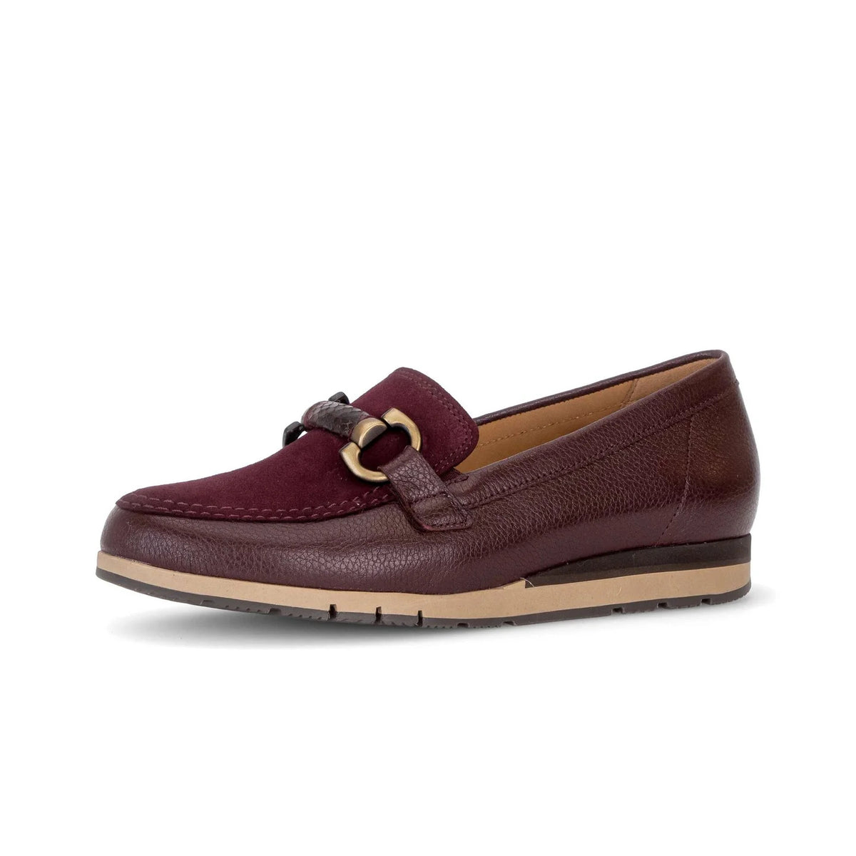 Mocassins Laretta Bordeaux article 4004.02.005 Chaussures femmes Marque Gabor Nouvelle collection automne hiver 2026 Magasins Belgique Liège Grivegnée Ans Namur Eupen