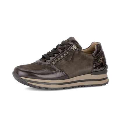 Baskets Samtec Brunes article 6021.01.005 Chaussures femmes Marque Gabor Nouvelle collection automne hiver 2026 Magasins Belgique Liège Grivegnée Ans Namur Eupen