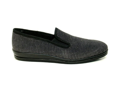 Pantoufles Karo Grises Chaussures hommes Marque Rohde Nouvelle Collection Automne Hiver 2025 Magasins Chaussures Belgique Liège Grivegnée Ans Namur