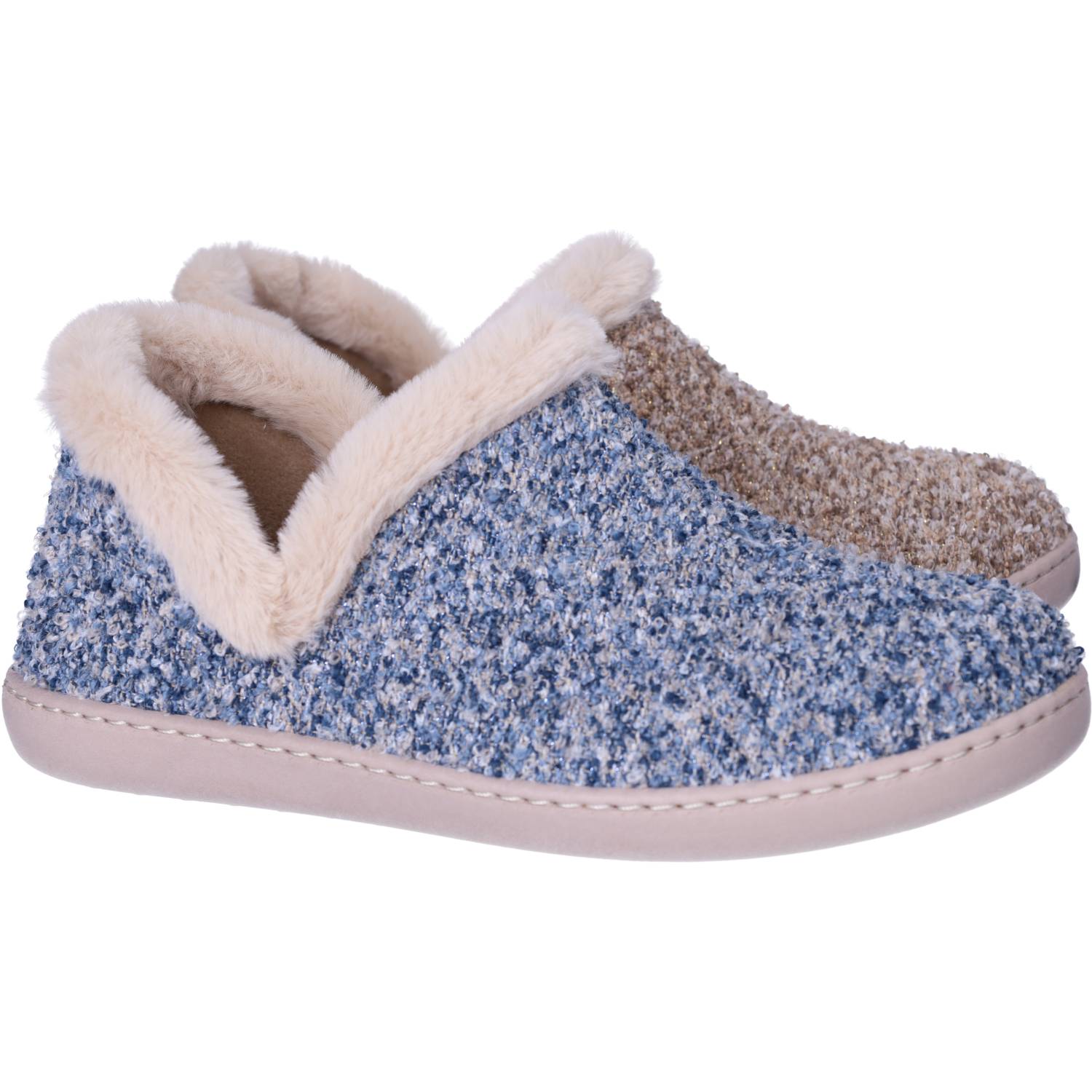 Pantoufles Stan Beiges Nouvelle collection automne hiver 2025 Chaussures femmes Magasins Jeanmart Belgique Liege Grivegnee Ans Namur Eupen