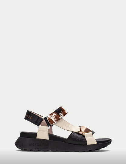 Sandales Ambar Noires article CHV264807 Chaussures femmes marque Hispanitas Espagne Nouvelle Collection Printemps/été 2026 Chaussures Jeanmart Magasins Belgique Liege Grivegnée Ans Namur