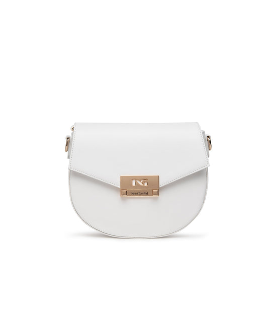 Sac Trapèze Blanc Article 443710 Marque Italie NeroGiardini Sac Cuir Femmes Magasins France Nouvelle Collection Printemps été 2025