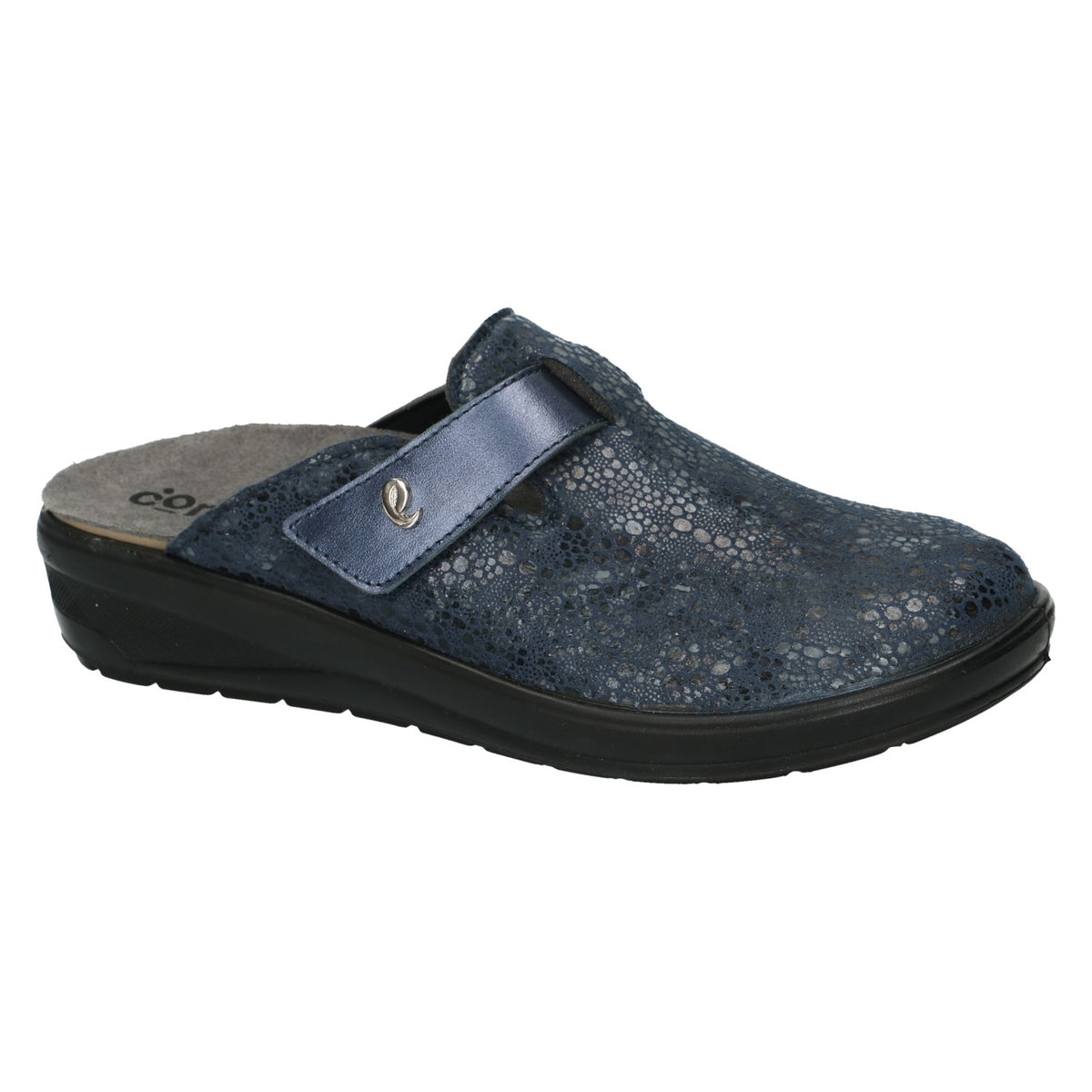 Pantoufles Flee Bleues Nouvelle collection automne hiver 2025 Chaussures femmes Magasins Jeanmart Belgique Liege Grivegnee Ans Namur Eupen