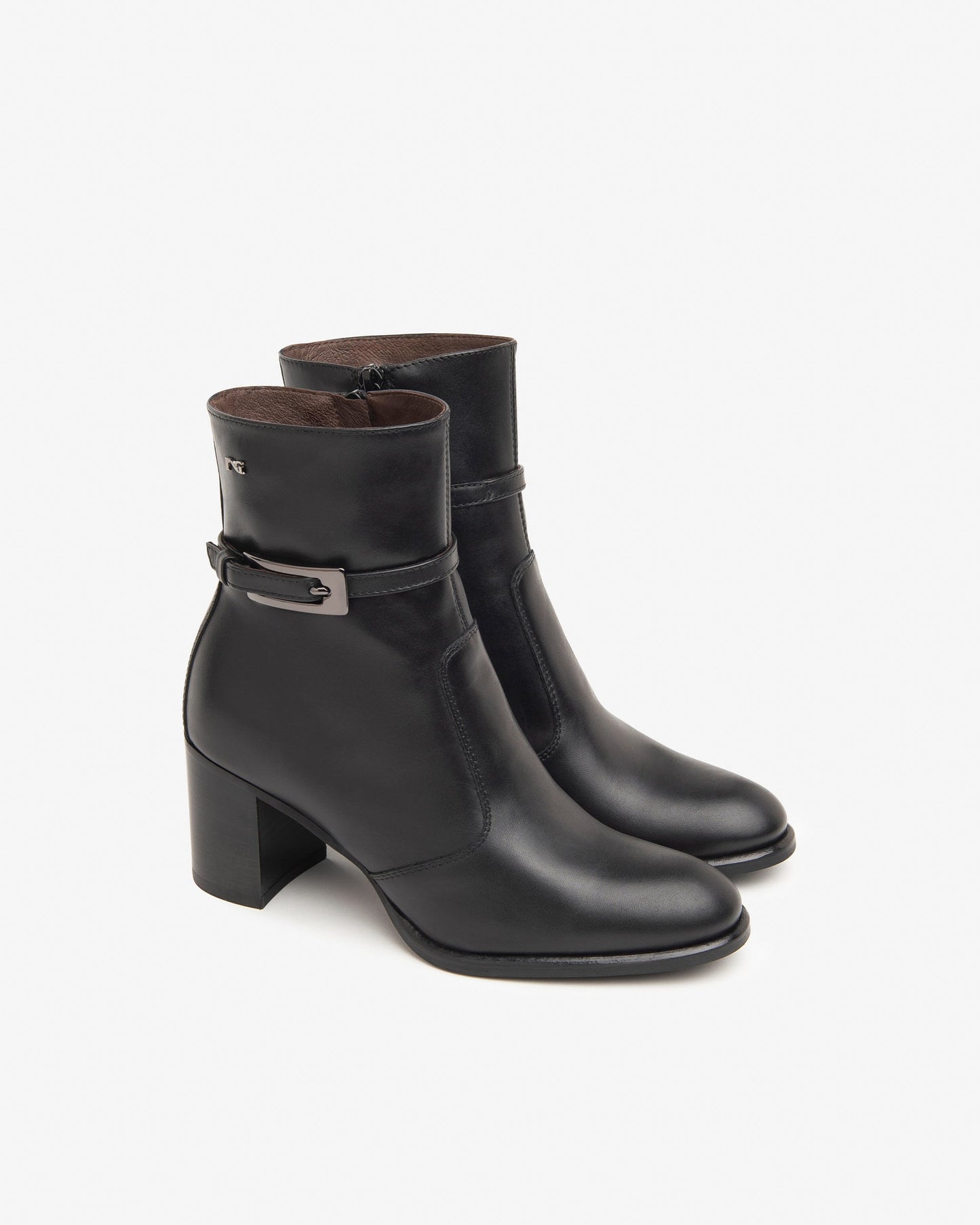Schwarze Castanea-Stiefel