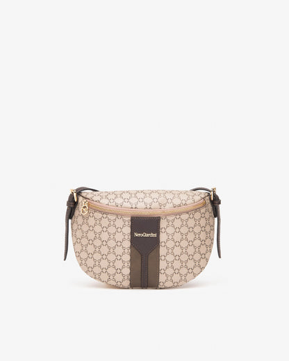 Kombinierte Gürteltasche in Beige