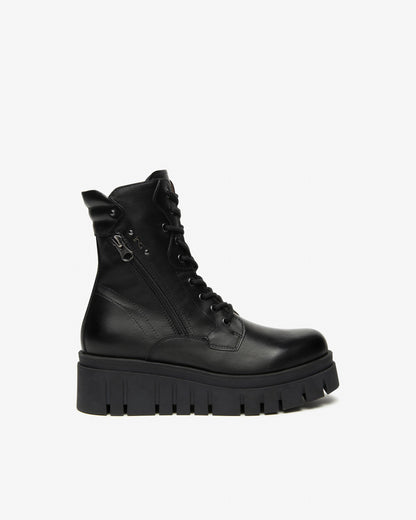 Bottines Skive Noires article 514910 Chaussures femmes Marque NeroGiardini Italie Cuir Nouvelle collection automne hiver 2025 Magasins France