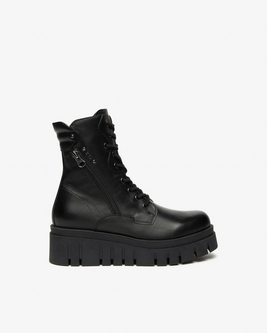 Bottines Skive Noires article 514910 Chaussures femmes Marque NeroGiardini Italie Cuir Nouvelle collection automne hiver 2025 Magasins France