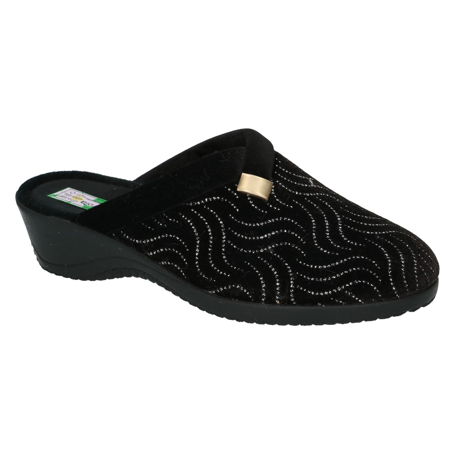 Pantoufles Guir Noires Nouvelle collection automne hiver 2025 Chaussures femmes Magasins Jeanmart Belgique Liege Grivegnee Ans Namur Eupen