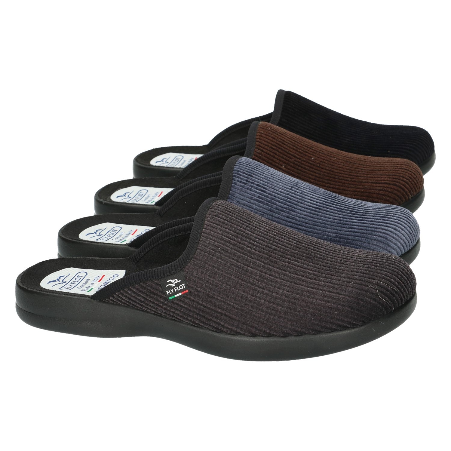 Article P7502-8D Mules Fold Noires Nouvelle collection automne hiver 2025 Magasins chaussures Jeanmart Belgique Liège Grivegnée Ans Namur Eupen
