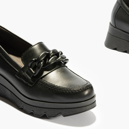 Zwarte Viorne-loafers 