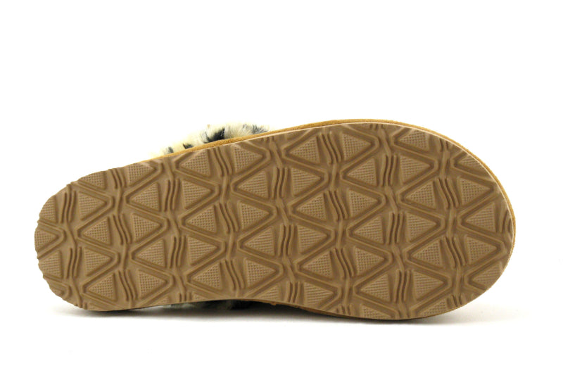 Pantoufles Leop Camel