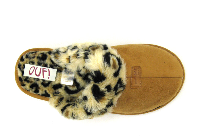 Pantoufles Leop Camel