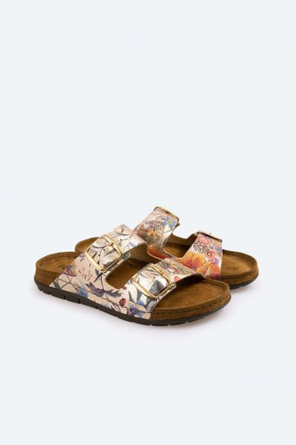 Mules Easys Dorées Article 5864 Chaussures femmes marque Rohde Nouvelle Collection Printemps/été 2026 Chaussures Jeanmart Magasins Belgique Liege Grivegnée Ans Namur