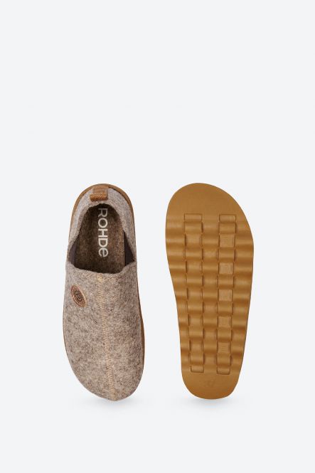 Pantoufles Foggia Grises