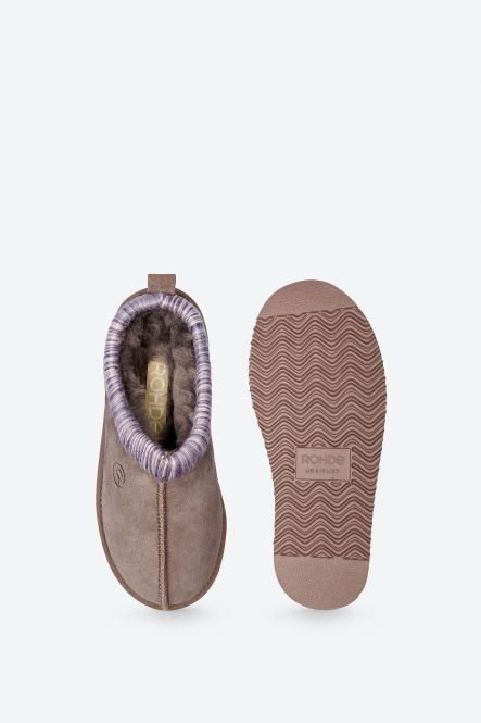 Pantoufles Genova Taupes