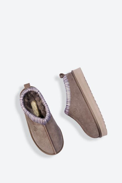 Pantoufles Genova Taupes