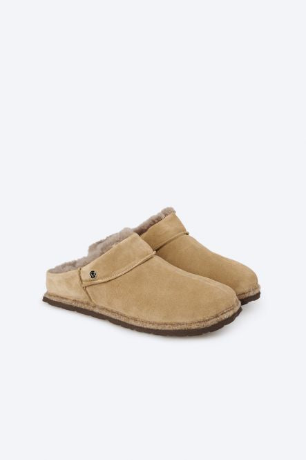 Pantoufles huggys 7070 Beige Chaussures femmes Rohde Belgique Liège Nouvelle collection automne hiver 2024 Magasins Liège Grivegnée Ans Namur