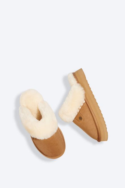 Pantoufles Huggys Camel